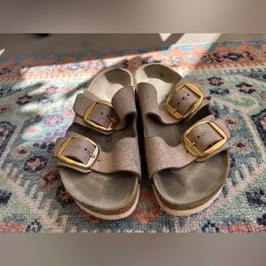 RARE Rose gold and gold Birkenstocks